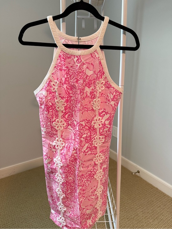 Lilly Pulitzer Dresses & Skirts - Lilly Pulitzer Pink & White Sleeveless Shift Dress